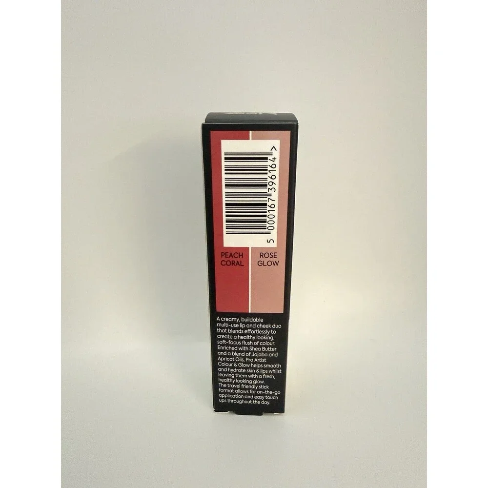 No7 Pro Artist Colour & Glow Lip & Cheek Multi Use Stick Peach Coral/Rose Glow